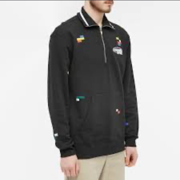 Missoni Sweatshirt with half zip and Legacy logo embroidery Heritage Navy blue - Picture 1 of 10